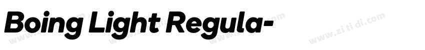 Boing Light Regula字体转换